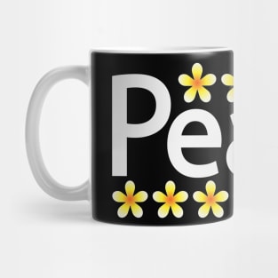 Peace creative text design Mug
